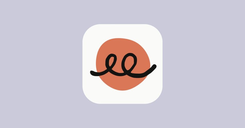 Claude Duet app icon: a black looped line over an orange shape on a white rounded tile